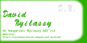david nyilassy business card